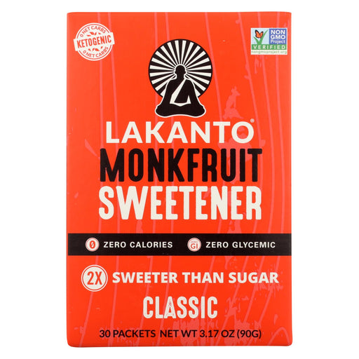 Lakanto Monkfruit Sweetener - Classic - Case Of 8 - 3.17 Oz.