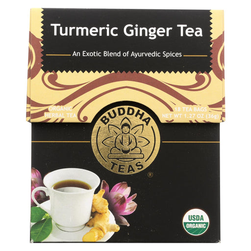 Buddha Teas -tea - Turmeric Ginger Tea - Case Of 6 - 18 Bag
