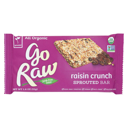Go Raw Sprouted Granola - Raisin Crunch - Case Of 20 - 1.8 Oz.