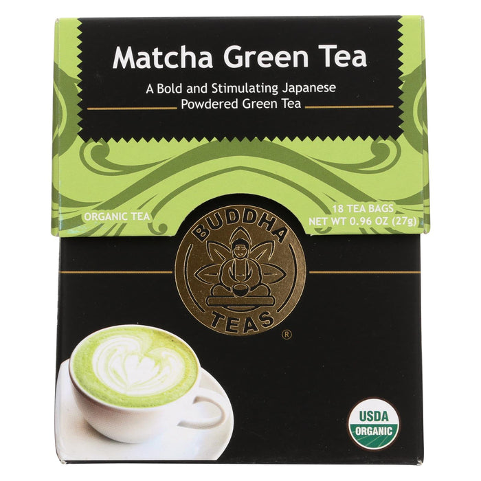 Buddha Teas -tea - Matcha Green - Case Of 6 - 18 Bag