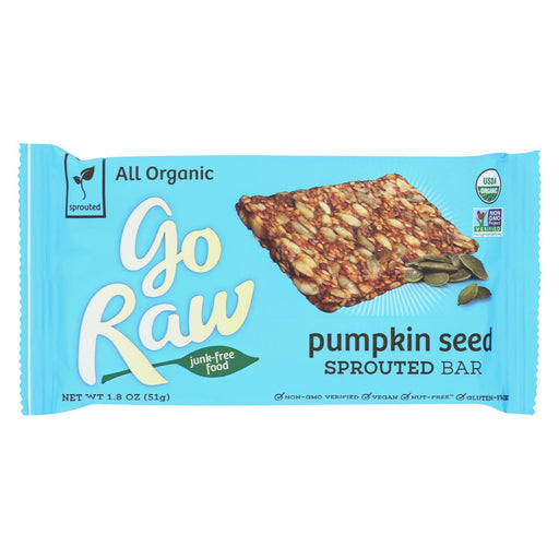 Go Raw Sprouted Bar - Pumpkin Seed - Case Of 20 - 1.8 Oz.