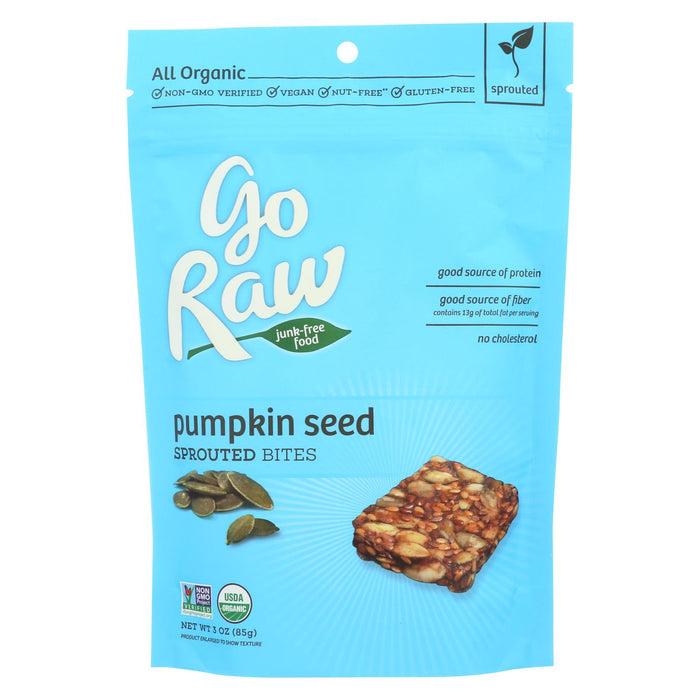Go Raw Sprouted Seed - Pumpkin - Case Of 12 - 3 Oz.