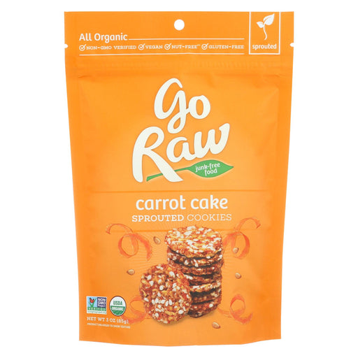 Go Raw Sprouted Cookies - Carrot Cake - Case Of 12 - 3 Oz.