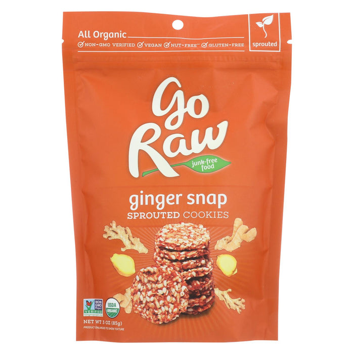 Go Raw Ginger Snap - Case Of 12 - 3 Oz.