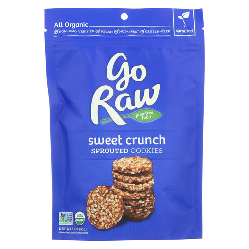 Go Raw Sprouted Cookies - Sweet Crunch - Case Of 12 - 3 Oz.