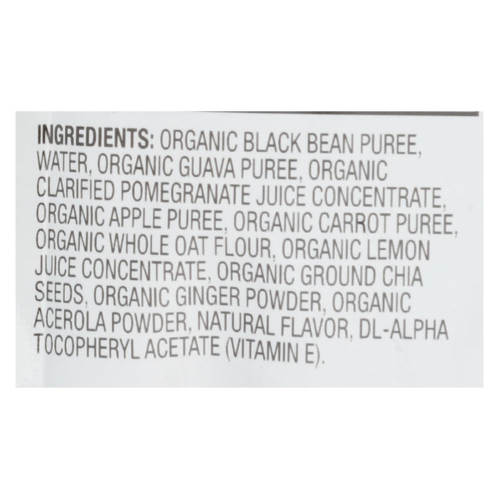 Plum Organics Mighty 4 Blends Tots - Guava, Pomegranate, Black Bean, Carrot, And Oat - Case Of 6 - 4 Oz.