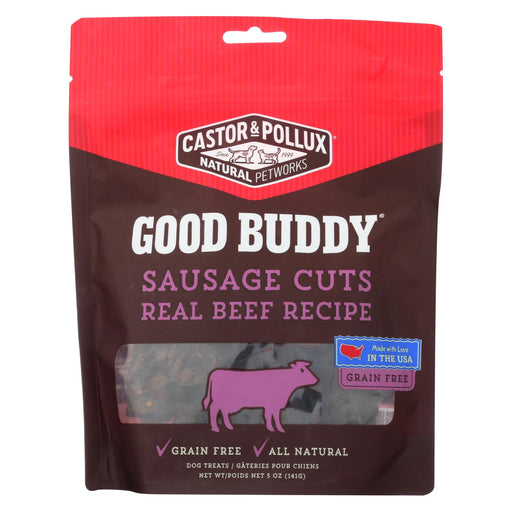 Castor And Pollux Good Buddy Sausage Cuts Dog Treats - Real Beef - Case Of 6 - 5 Oz.