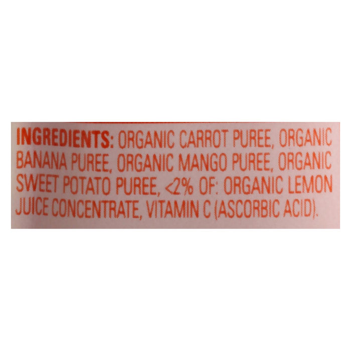 Happy Tot Toodler Food - Organic - Love My Veggies - Carrot Banana Mango And Sweet Potato - 4.22 Oz - Case Of 16
