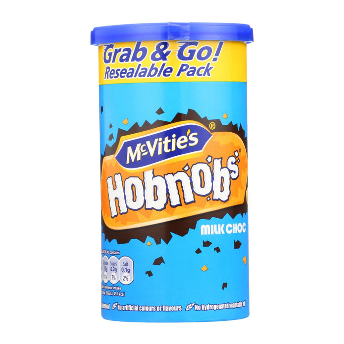 Mcvities Hobnobs - Milk Chocolate - Case Of 12 - 7.2 Oz.