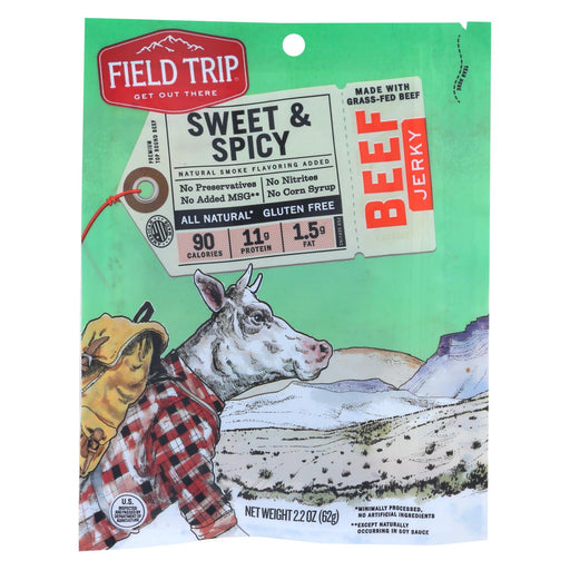 Field Trip Beef Jerky - Honey Spice - Case Of 9 - 2.2 Oz.
