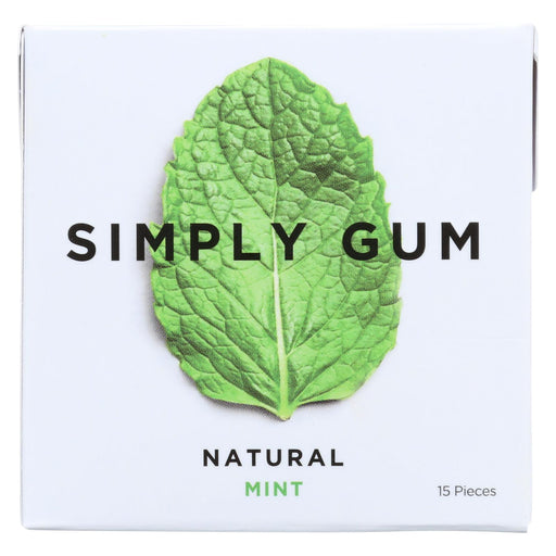 Simply Gum All Natural Gum - Mint - Case Of 12 - 15 Count