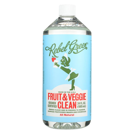 Rebel Green Clean Refill - Fruit And Veggie - Case Of 12 - 34 Fl Oz