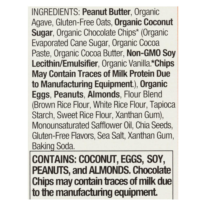 Pamela's Products Whenever Bars Chocolate Chip - Peanut Oat Butter - Case Of 6 - 7.05 Oz.