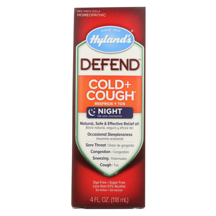 Hylands Homeopathic Defend - Cold And Cough - 4 Fl Oz.