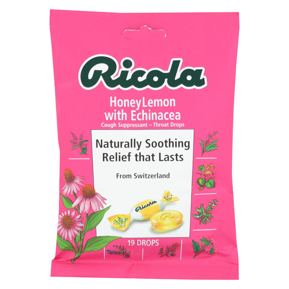 Ricola Cough Drop - Honey Lemon - 19 Count - Case Of 12