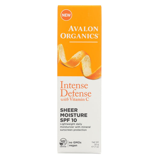 Avalon Intense Defense Sheer Moisture - Spf 10 - 1.75 Oz.