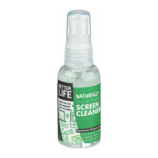 Better Life Screen Cleaner - Naturally Smudge - Punching - Case Of 24 - 2 Oz.