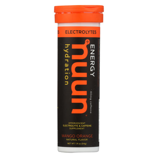 Nuun Hydration Nuun Energy - Mango Orange - Case Of 8 - 10 Tablets