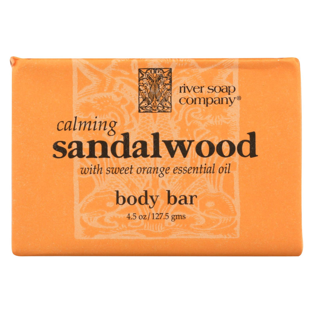 River Soap Company Bar Soap - Sandalwood - 4.5 Oz