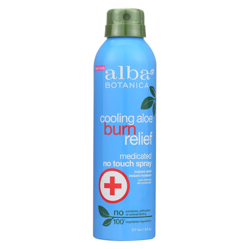 Alba Botanica Cooling Aloe Burn Relief - No Touch Spray - 6 Oz.