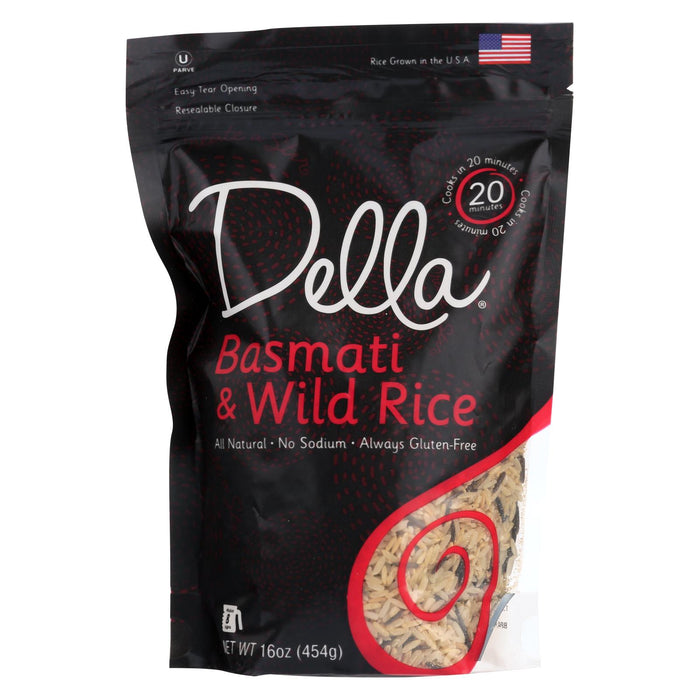 Della Quick Cook Rice Four Grain Blend - Case Of 8 - 16 Oz.