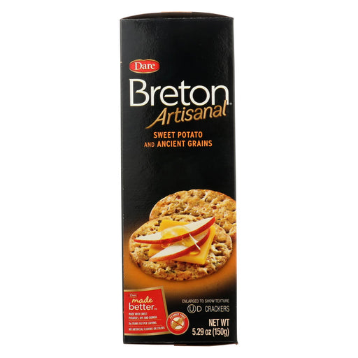 Dare Breton Artisanal Grain Crackers - Sweet Potato - Case Of 6 - 5.29 Oz.