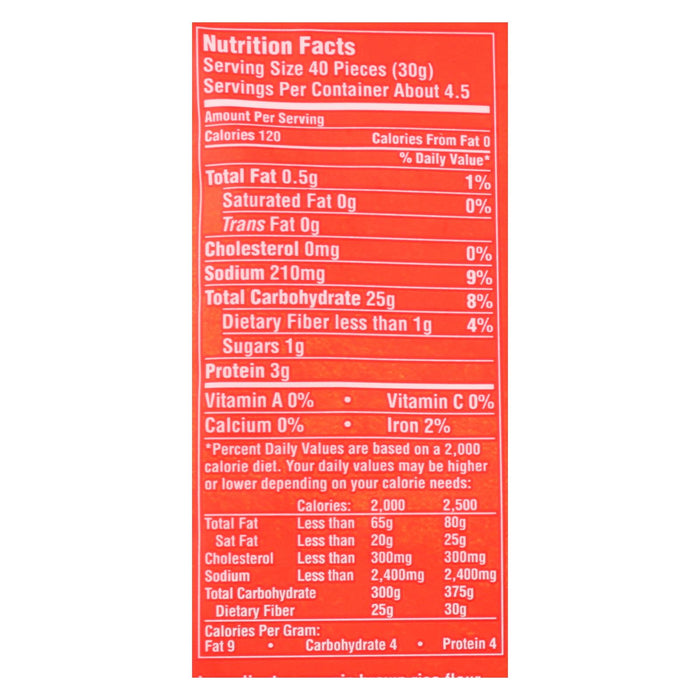 Lotus Foods Arare Rice Crackers - Sriracha - Case Of 8 - 5 Oz.