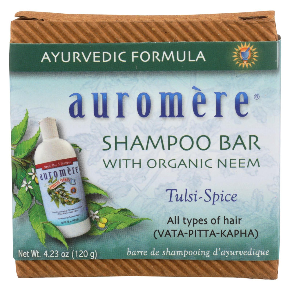 Auromere Shampoo - Tulsi-spice Eco-friendly, Non-gmo, Vegan-cruelty-free - Case Of 1 - 4.23 Oz.