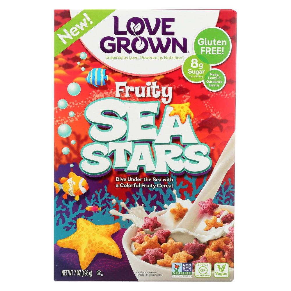 Love Grown Foods Fruity Sea Stars - Case Of 6 - 7 Oz.