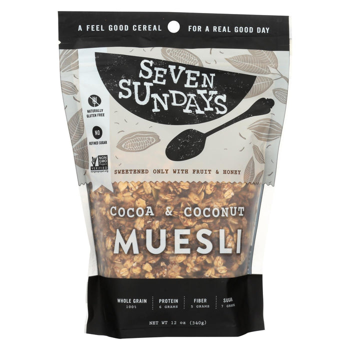 Seven Sundays Muesli - Cocoa Coconut - Case Of 6 - 12 Oz.