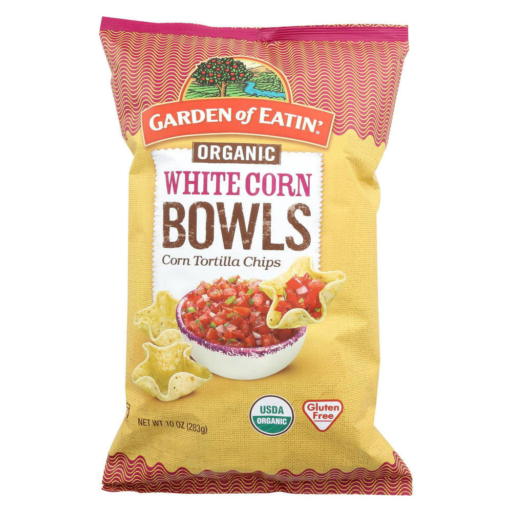 Garden Of Eatin' White Corn - Bowls - Case Of 12 - 10 Oz.