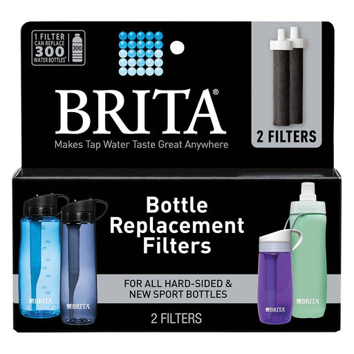 Brita Bottle Replacement Filters - Hard-sided And Sport Bottles - Case Of 6 - 2 Count