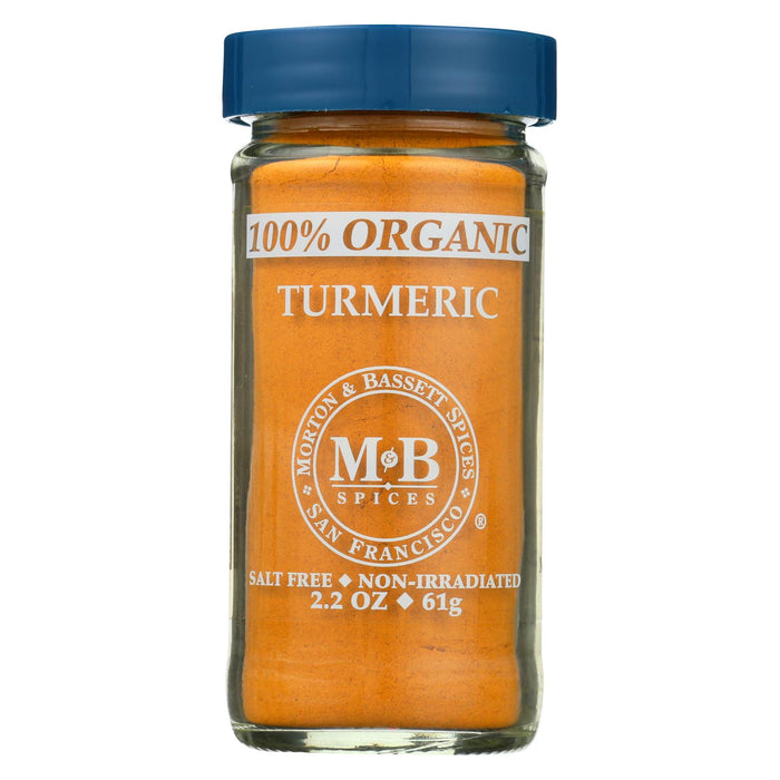 Morton And Bassett Organic Turmeric - Turmeric - Case Of 3 - 2.2 Oz.