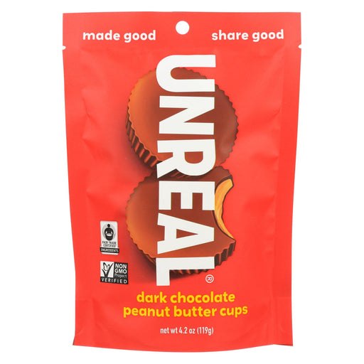 Unreal Dark Chocolate Peanut Butter Cups - 6 Bags