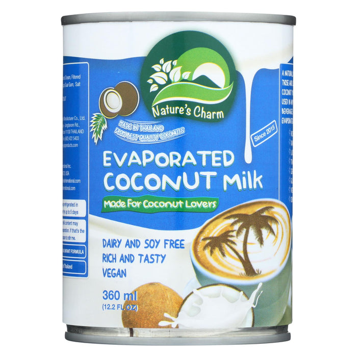Nature's Charm Evaporated Coconut Milk - Case Of 6 - 12.2 Oz.