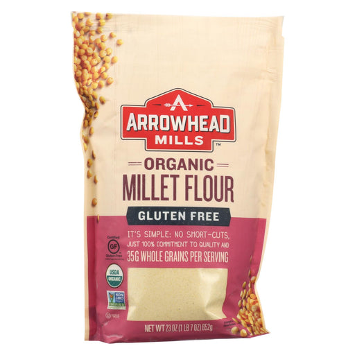 Arrowhead Mills Organic Millet Flour - Gluten Free - Case Of 6 - 23 Oz.