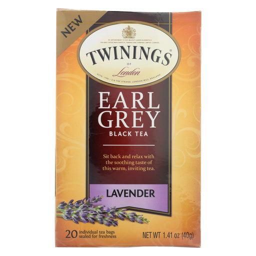 Twining's Tea Black Tea - Earl Grey Lavender - Case Of 6 - 20 Count