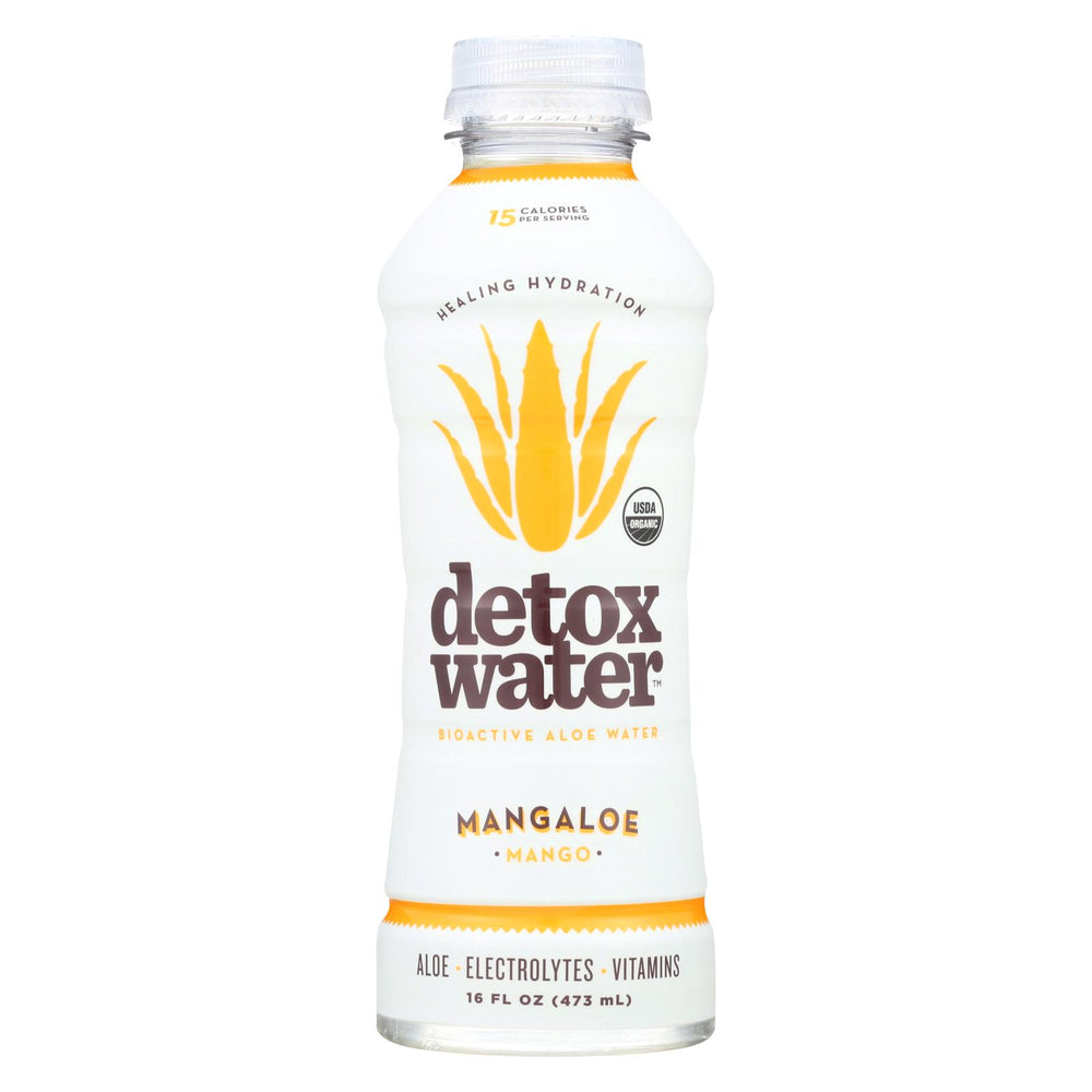 Detox Water Mangaloe Detox Water - Mango - Case Of 12 - 16 Fl Oz.