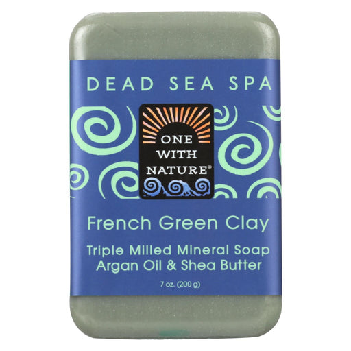 One With Nature French Clay Soap - French Green - Case Of 6 - 7 Oz.