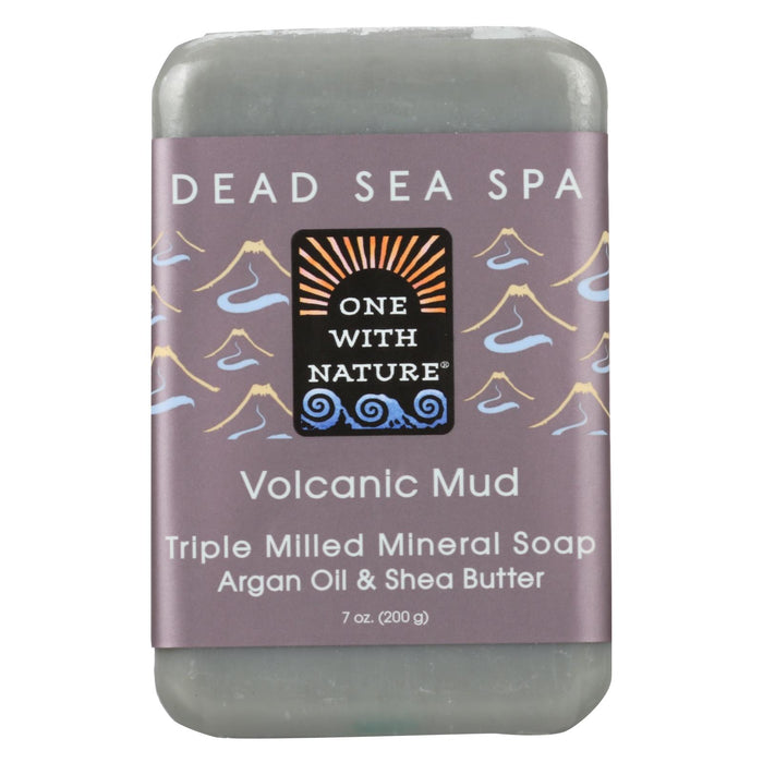 One With Nature Mud Soap - Volcanic - Case Of 6 - 7 Oz.
