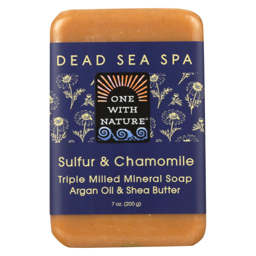 One With Nature Bar Soap - Chamomile And Sulfur - Case Of 6 - 7 Oz.