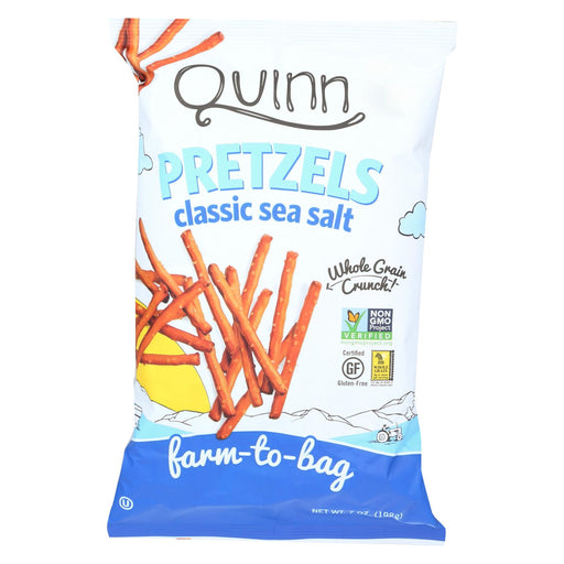 Quinn Popcorn Pretzels - Classic Sea Salt - Case Of 8 - 7 Oz