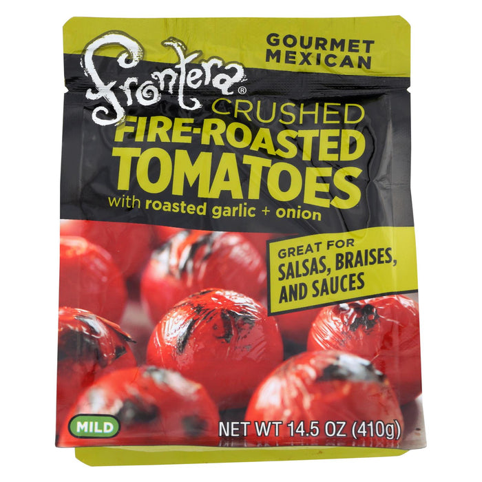 Frontera Foods Salpica Crushed Tomato - Tomato Garlic And Onion - Case Of 6 - 14.5 Oz.