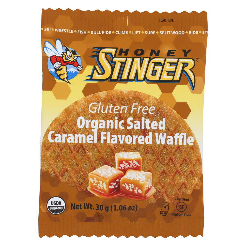 Honey Stinger Waffle - Salted Caramel Waffle - Case Of 16 - 1 Oz.