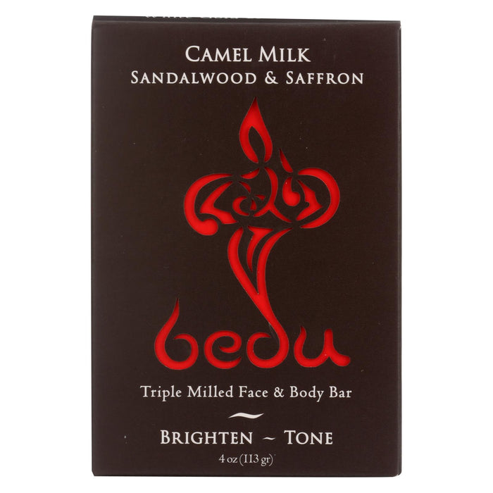 Bedu Face And Body Bar - Sandalwood And Saffron - Case Of 6 - 4 Oz.