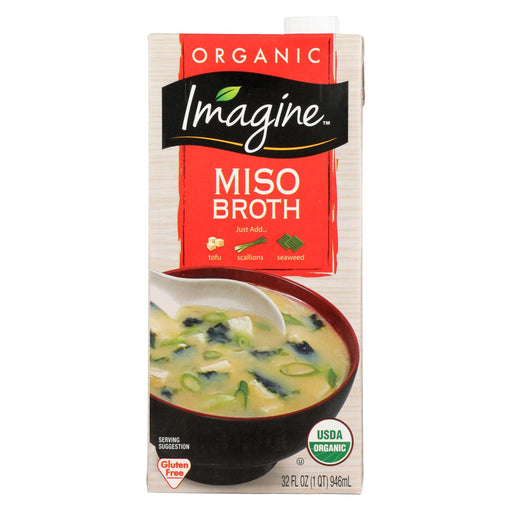 Imagine Foods Organic Miso Broth - Case Of 12 - 32 Fl Oz.