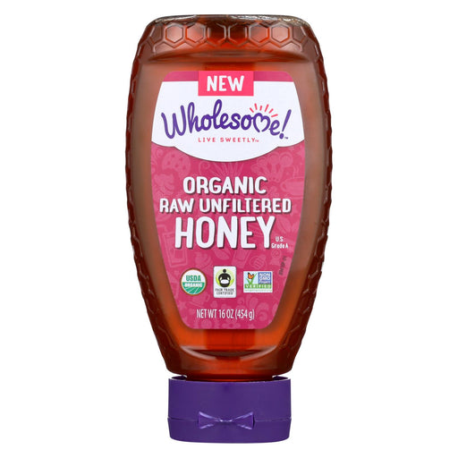 Wholesome Sweeteners Organic Raw - Unfiltered Honey - Case Of 6 - 16 Oz.