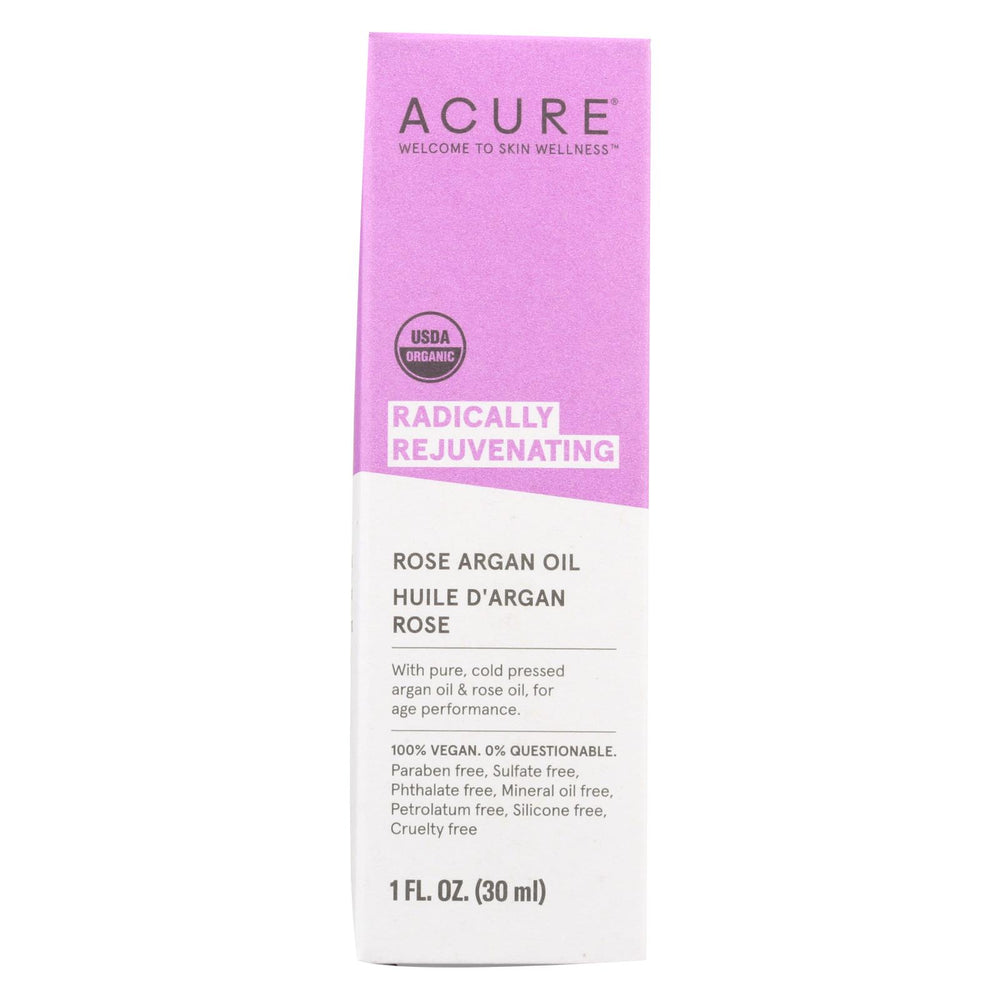 Acure - Argan Oil - Radically Rejuvenating Rose - 1 Fl Oz