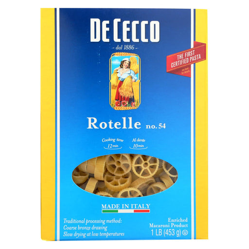 De Cecco Pasta Pasta - Rotelle - Wagonwheel - Case Of 12 - 16 Oz