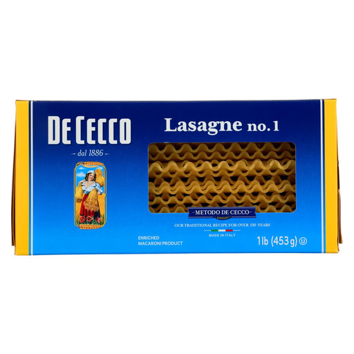 De Cecco Pasta Pasta - Lasagna - Larga - Case Of 12 - 16 Oz